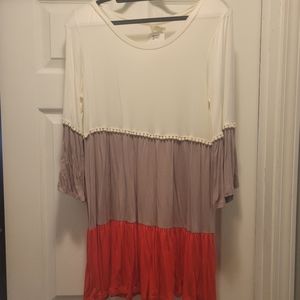 BOGO Color block tunic